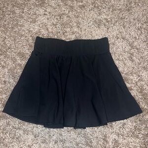 Black tennis skirt